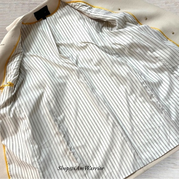 J.Crew ivory long sleeveless double cloth belted layering vest *shop@iamwarrior - Picture 11 of 13